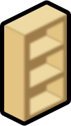 bookshelf brown